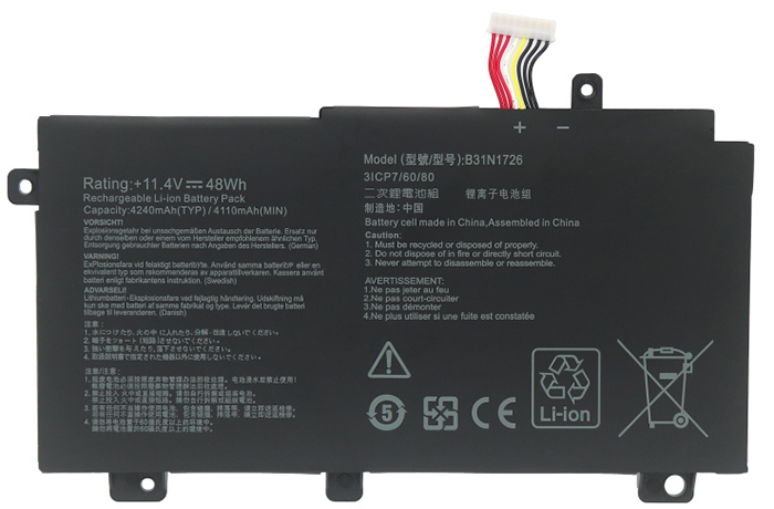 OEM Laptop Battery Replacement for  Asus FX80GE8750 1