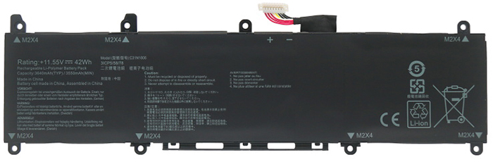 OEM Laptop Battery Replacement for  asus ADOL 13F