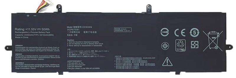 OEM Laptop Battery Replacement for  asus ZenBook Flip 13 UX362