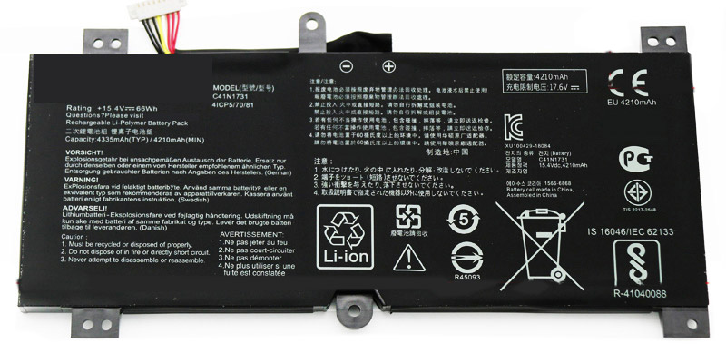 OEM Laptop Battery Replacement for  ASUS C41N1731