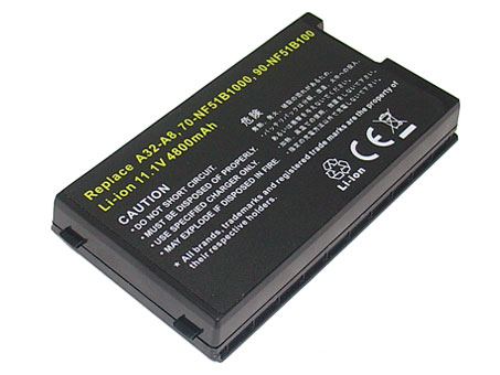 OEM Laptop Battery Replacement for  asus F8Sv