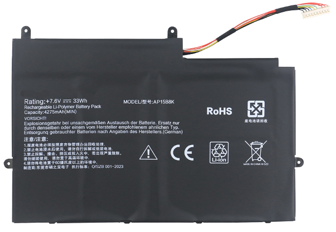 OEM Laptop Battery Replacement for  acer AP15B8K