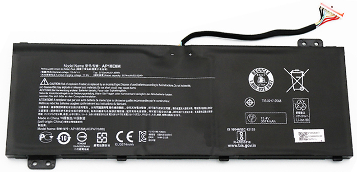 OEM Laptop Battery Replacement for  ACER Predator Helios 300 PH315 52