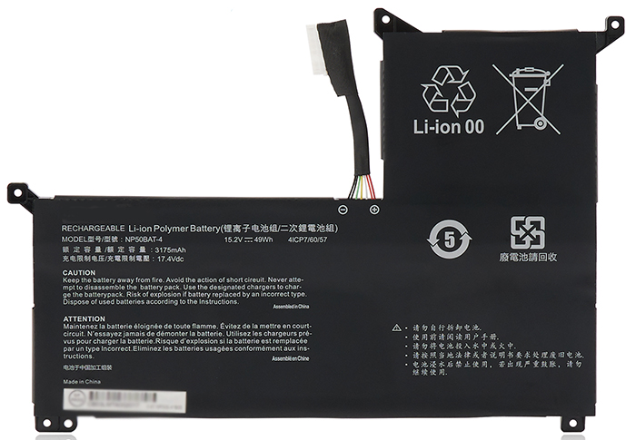OEM Laptop Battery Replacement for CLEVO 4ICP7/60/57 OEM Laptop Battery Replacement for CLEVO 4ICP7/60/57