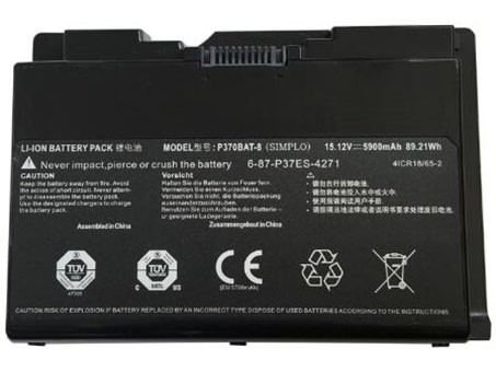 OEM Laptop Battery Replacement for  CLEVO P370BAT 8