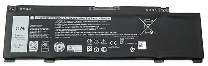 OEM Laptop Battery Replacement for  Dell 266J9