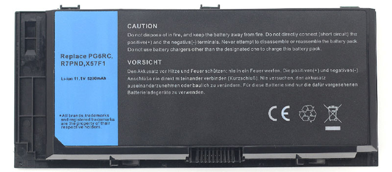 OEM Laptop Battery Replacement for  Dell Precision M6600