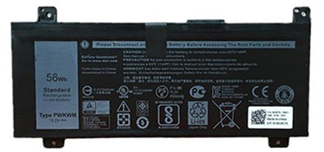 OEM Laptop Battery Replacement for  dell PWKWM