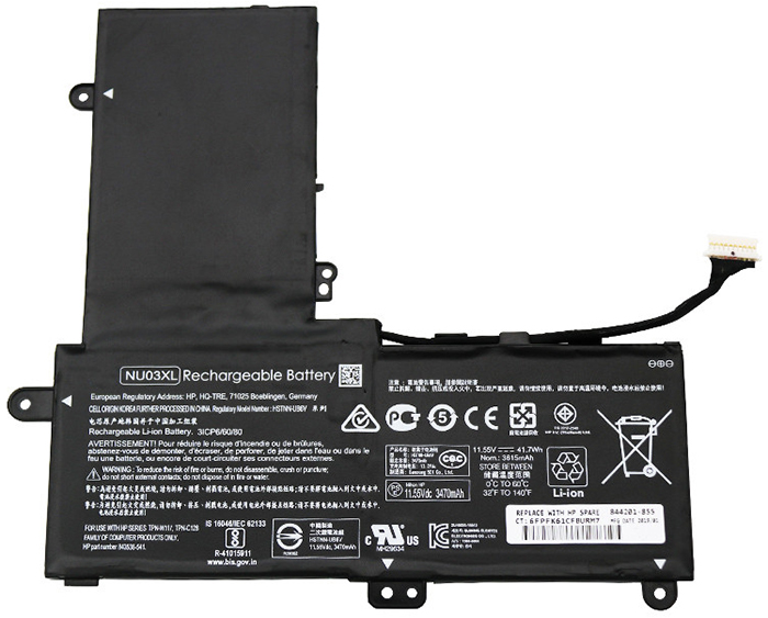 OEM Laptop Battery Replacement for  hp NU03XL