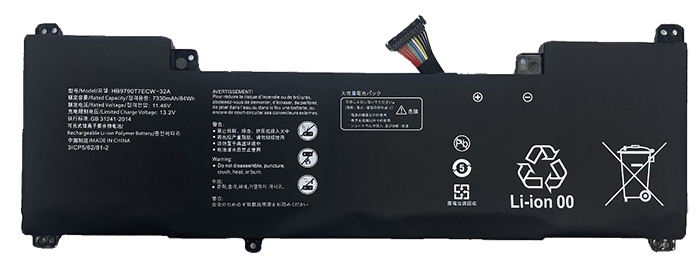 OEM Laptop Battery Replacement for  HUAWEI HB9790T7ECW 32C