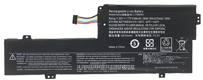 OEM Laptop Battery Replacement for LENOVO L17L3P61 OEM Laptop Battery Replacement for LENOVO L17L3P61