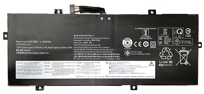 OEM Laptop Battery Replacement for  LENOVO L19M4PD8