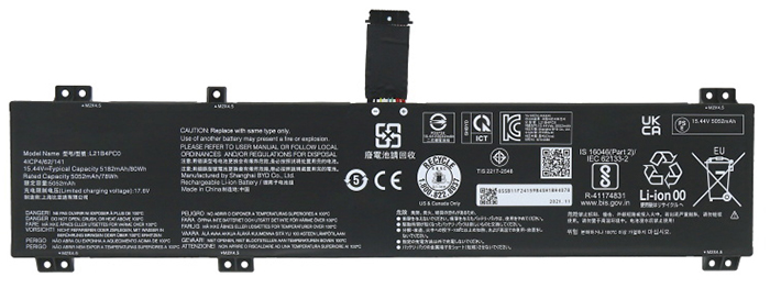 OEM Laptop Battery Replacement for  LENOVO Y9000K 2022